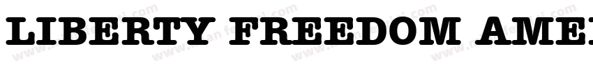 LIBERTY FREEDOM AMER字体转换